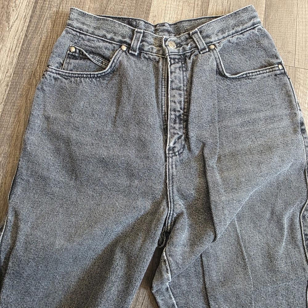 LEVIS VINTAGE 90s 80s Rock Bombshell Mom Jeans Grey Wash 550 Authentic - Picture 8 of 15